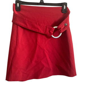 Cache Skirt Womens Size 6 Red Above Knee