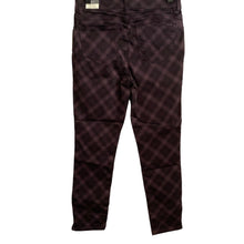 Load image into Gallery viewer, Wit &amp; Wisdom Pants Womens Size 4 Plaid High Rise Ankle Skimmer Cabernet Purple
