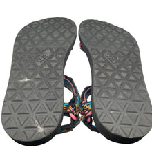 Load image into Gallery viewer, Teva Universal Sandals Womens 10 Black Multicolor Geometric Strappy 1003987