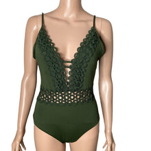 Load image into Gallery viewer, Anthropologie Becca Siren One Piece Swimsuit Womens Size Medium Green