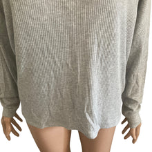 Load image into Gallery viewer, SOCIALITE Sweater Womens Medium Ribbed Gray Stretch Lightweight New