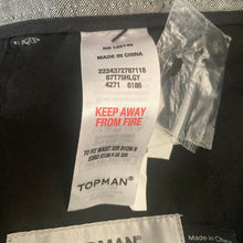 Load image into Gallery viewer, Topman Mens 32R Gray Wool Blend Slim Dress Pants Flat Front Suit Trousers