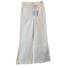 Load image into Gallery viewer, Frame Le Palazzo Jeans Womens 27 White High Rise Wide Leg Braided Trim New