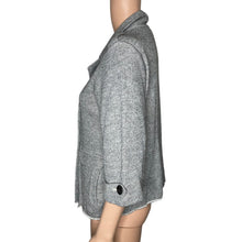 Load image into Gallery viewer, Cabi Jacket Womens Medium Shrunken Knit Peacoat Marbled Gray
