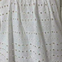 Load image into Gallery viewer, Loft Blouse Womens XS White Eyelet Bell Sleeve Lightweight Pullover