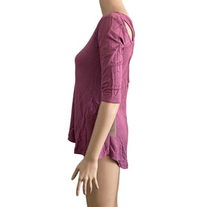 Baea Top Womens Large Light Purple Stretch NEW