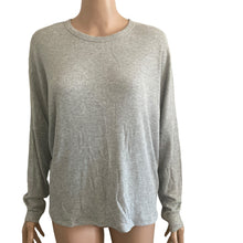 Load image into Gallery viewer, SOCIALITE Sweater Womens Medium Ribbed Gray Stretch Lightweight New