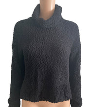 Load image into Gallery viewer, Bobeau Sweater Womens XS Black Turtleneck Popcorn Knit