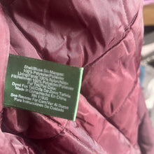 Load image into Gallery viewer, Hunt Club Parka Coat Women’s Small Maroon Faux Fur Hood Drawstring Waist Winter