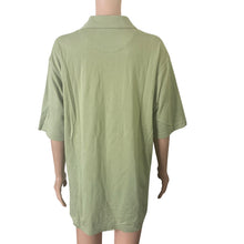 Load image into Gallery viewer, Sung Alfred Sung Mens M Green Polo Shirt Cotton Nylon Short Sleeve Casual