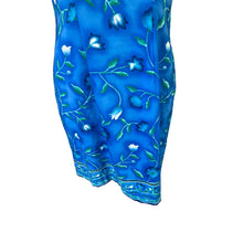 Load image into Gallery viewer, Betsy Lauren Floral Dress Womens Size 5 Blue Sleeveless Sheath Knee Length