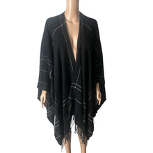 Load image into Gallery viewer, Eileen Fisher Wrap One Size Wool Twill Plaid