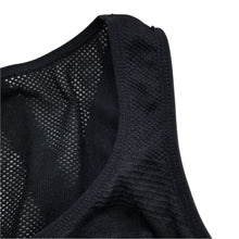 Load image into Gallery viewer, XOXO Sport Bra Womens Large Black Stretch Pullover Mesh Back Round Neck Active