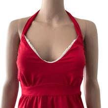 Load image into Gallery viewer, Venus Tankini Womens Size 4 Red Halter Swim Top Stretch