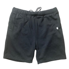 Load image into Gallery viewer, Carhartt Sweat Shorts Mens XL Black Relaxed Fit Fleece Drawstring Zip Pocket