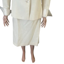 Load image into Gallery viewer, Le Suit Skirt Suit Women’s Size 16 Cream Blazer 2-Piece Business Formal