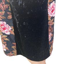 Load image into Gallery viewer, Mystree Dress Womens Small Multicolored Floral Velour Accents