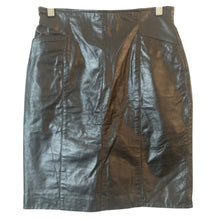 Load image into Gallery viewer, Vintage Wilsons Leather Pencil Skirt Womens 10 Black Genuine Leather High Waist