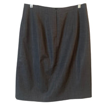 Load image into Gallery viewer, J Crew Super 100s Wool Pencil Skirt Womens 8 Charcoal Black Career Office Lined