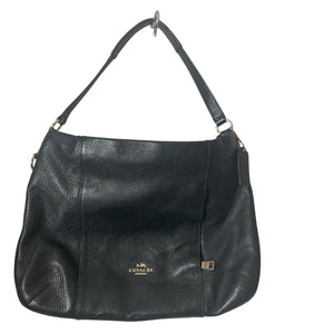 Coach Isabella Bag F35809 Black Pebbled Leather 13x9