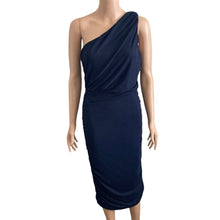 Load image into Gallery viewer, Love X Design Dress Womens XL One Shoulder Navy Blue Body Con