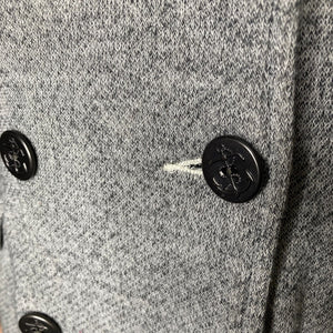 Cabi Jacket Womens Medium Shrunken Knit Peacoat Marbled Gray