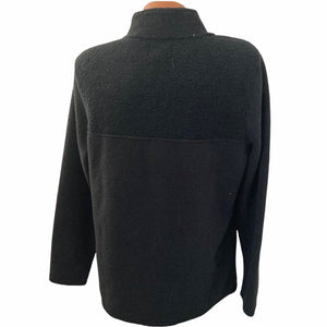 Wallen & Bros Jacket Fleece Mens Size XL Pullover Zip Neck Black