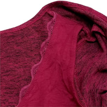 Load image into Gallery viewer, Bobeau Lace Trim Cami Top Womens XS Burgundy Twofer NEW