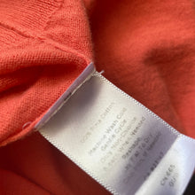 Load image into Gallery viewer, Talbots Petites M Pima Cotton Coral Ruffle Button Front Cardigan Sweater
