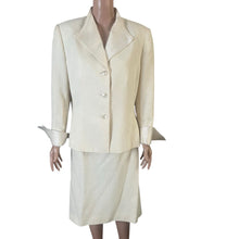 Load image into Gallery viewer, Le Suit Skirt Suit Women’s Size 16 Cream Blazer 2-Piece Business Formal