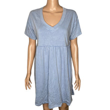 Load image into Gallery viewer, Wild Fable Dress Womens Small Blue Babydoll Mini Short Sleeve Empire Waist New