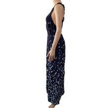 Load image into Gallery viewer, Lovestitch Maxi Dress Floral Womens Large Navy White Strappy Sleeve New