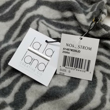 Load image into Gallery viewer, La La Land Creative Co Womens S Zebra Print Cropped Hoodie New Nordstrom