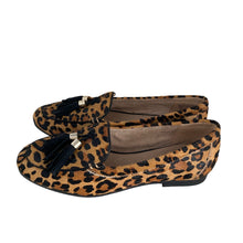 Load image into Gallery viewer, Charter Club Loafers Margott Womens 6M Animal Print Mohair Calfhair F43644 New