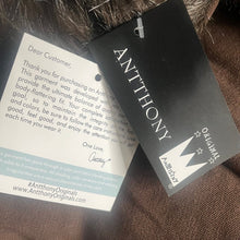 Load image into Gallery viewer, Anthony Original Cape Coat Poncho Womens Large Brown Faux Fur Trim