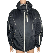 Load image into Gallery viewer, Nils Ski Jacket Womens Size 12 Black Fleece Lined Zip Front