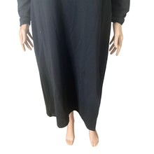 Load image into Gallery viewer, Leith Nordstrom Maxi Dress Womens XL Black Long Sleeve Scoop Neck New