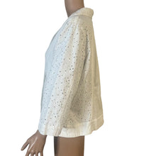 Load image into Gallery viewer, Chicos Jacket Womens XL Chicos 3 EyeLet White