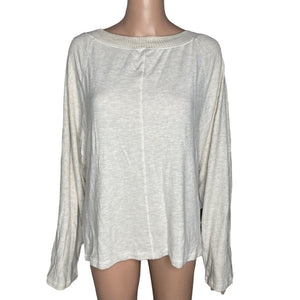 Treasure & Bond Sweater Womens Large Oatmeal Off White Gray Pullover