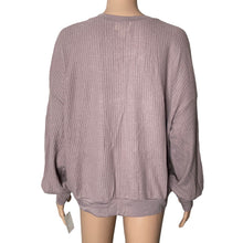 Load image into Gallery viewer, PST Sweater Thermal Womens XL Lilac Purple Waffle Knit NEW