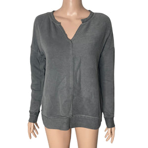 Susina Sweatshirt Womens Small Gray Pullover