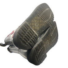 Load image into Gallery viewer, Dr. Martens Metallic Silver Boots Women’s 6 Red Heart Toe Detail Lace-Up Combat Docs