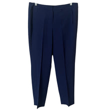 Load image into Gallery viewer, Kasper Womens Dress Pants 8P Navy Blue Pleated Front Trousers Career Work Office