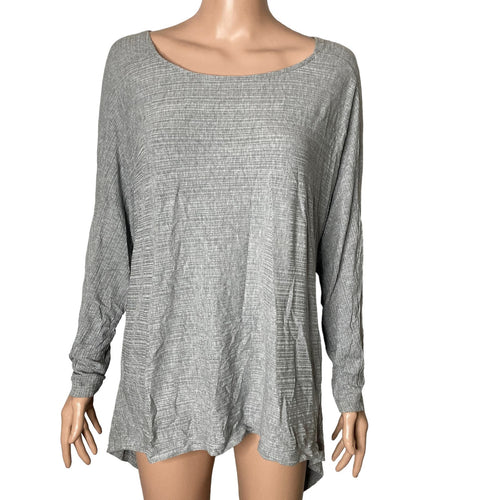 1. STATE Shirt Womens S Heritage Bloom Knotted Back Gray