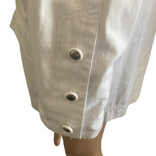 Load image into Gallery viewer, Vintage Mulberry Street Coat Womens Medium White Button Front