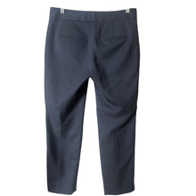 Load image into Gallery viewer, Ann Taylor Pants Womens 0 Devin Fit Navy Pin Dot Wool Blend Career Trousers