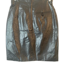 Load image into Gallery viewer, Vintage Wilsons Leather Pencil Skirt Womens 10 Black Genuine Leather High Waist