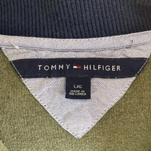 Load image into Gallery viewer, Tommy Hilfiger Sweatshirt Mens Large Olive Green Zip Neck
