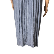 Load image into Gallery viewer, Knox Rose Womens M Blue Chambray Midi Dress Sleeveless Drawstring Handkerchief