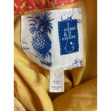 Load image into Gallery viewer, Edme Esyllte Anthropologie Skirt Womens 0 Linen Floral Yellow Pink A Line